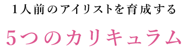 5つのカリキュラム