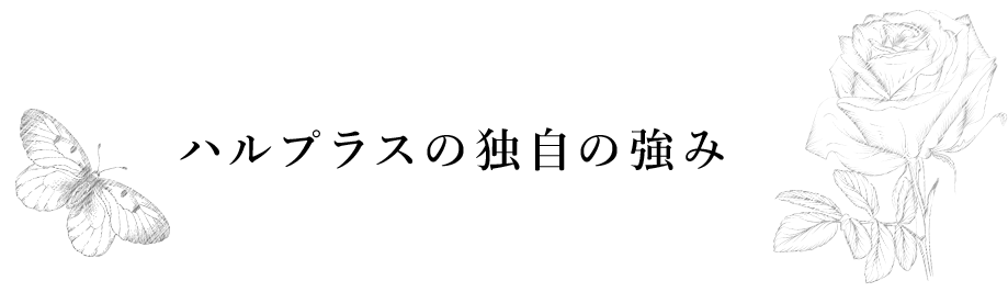 ハルプラスの独自の強み